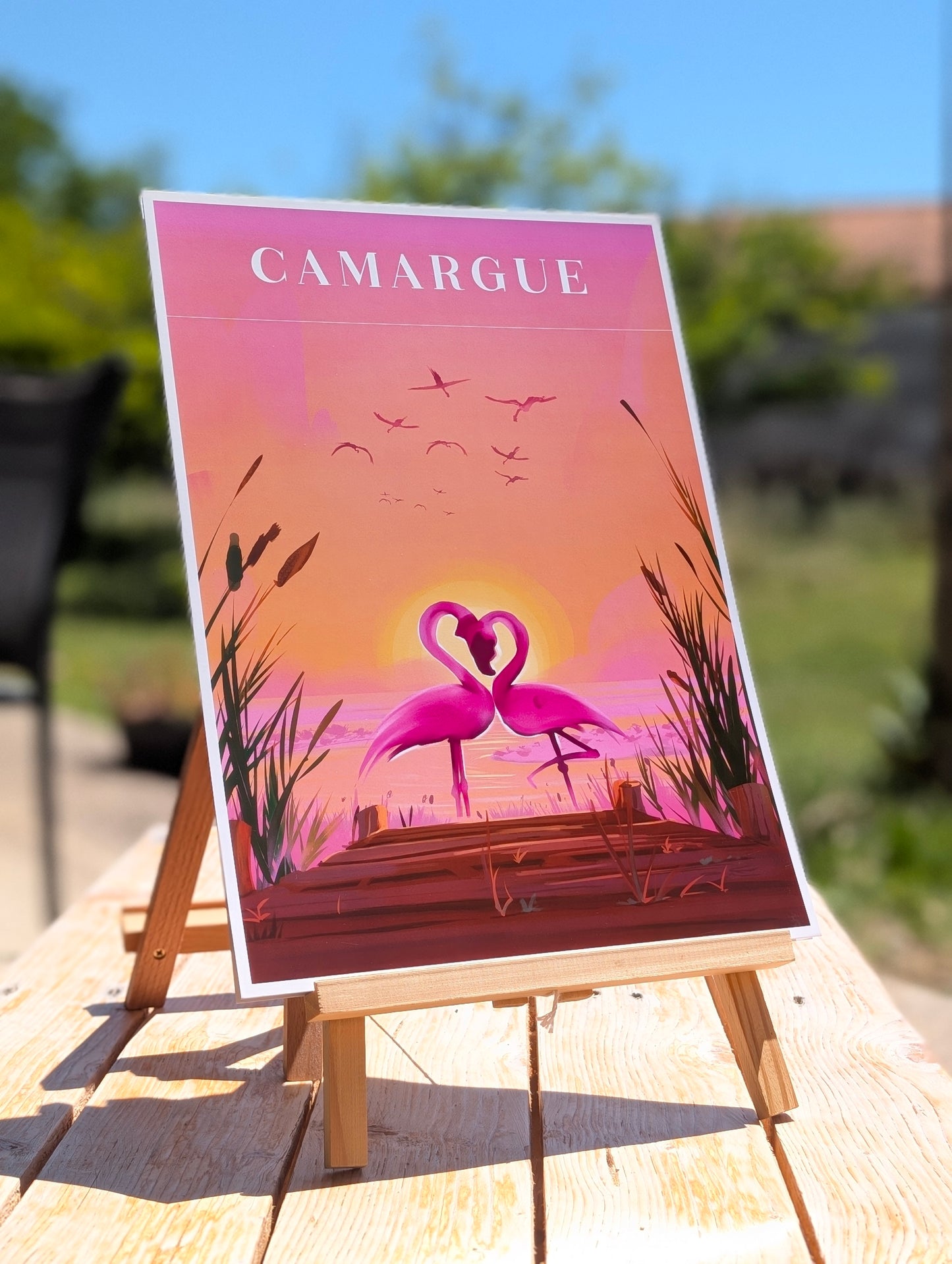 Affiche illustrée - Camargue