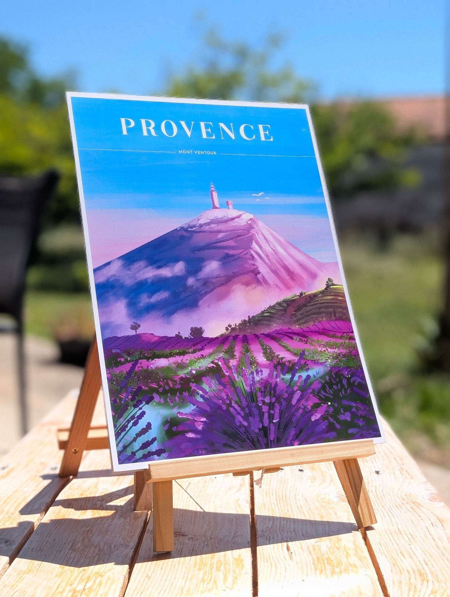 Affiche illustrée - Provence