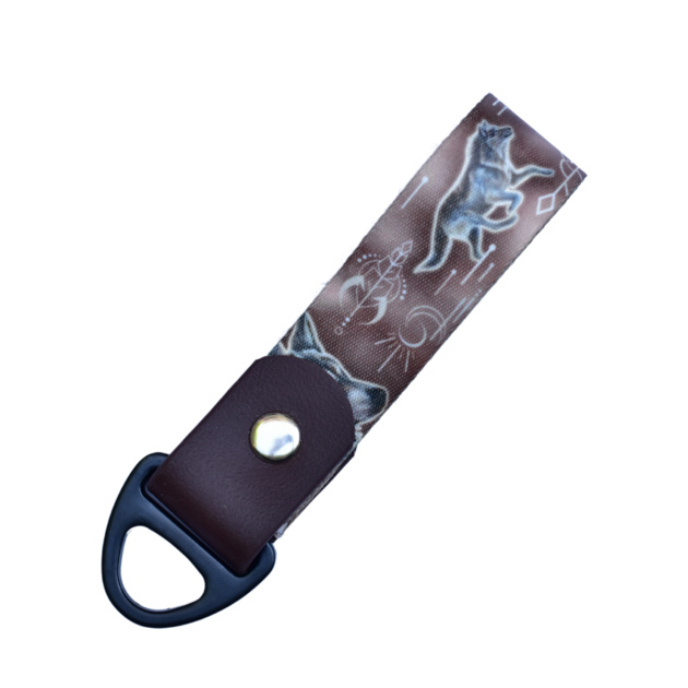 Loup beige - Porte-clefs