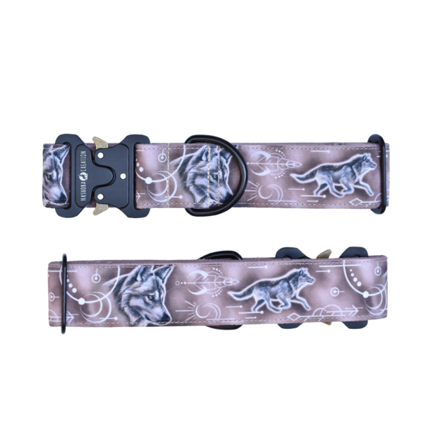 Loup beige - Collier pour chien
