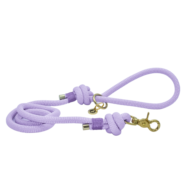 Laisse en corde Lilas