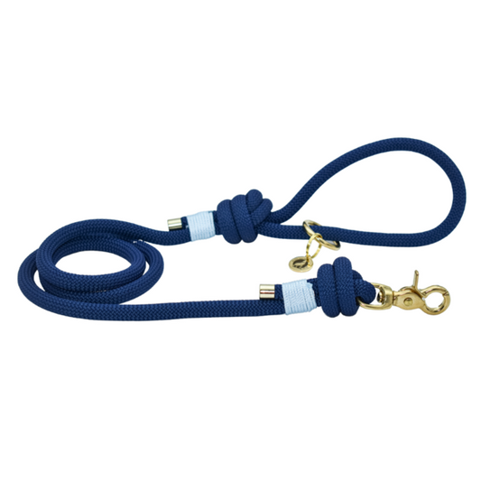 Laisse en corde Bleu marine