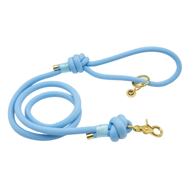 Laisse en corde Bleu polar