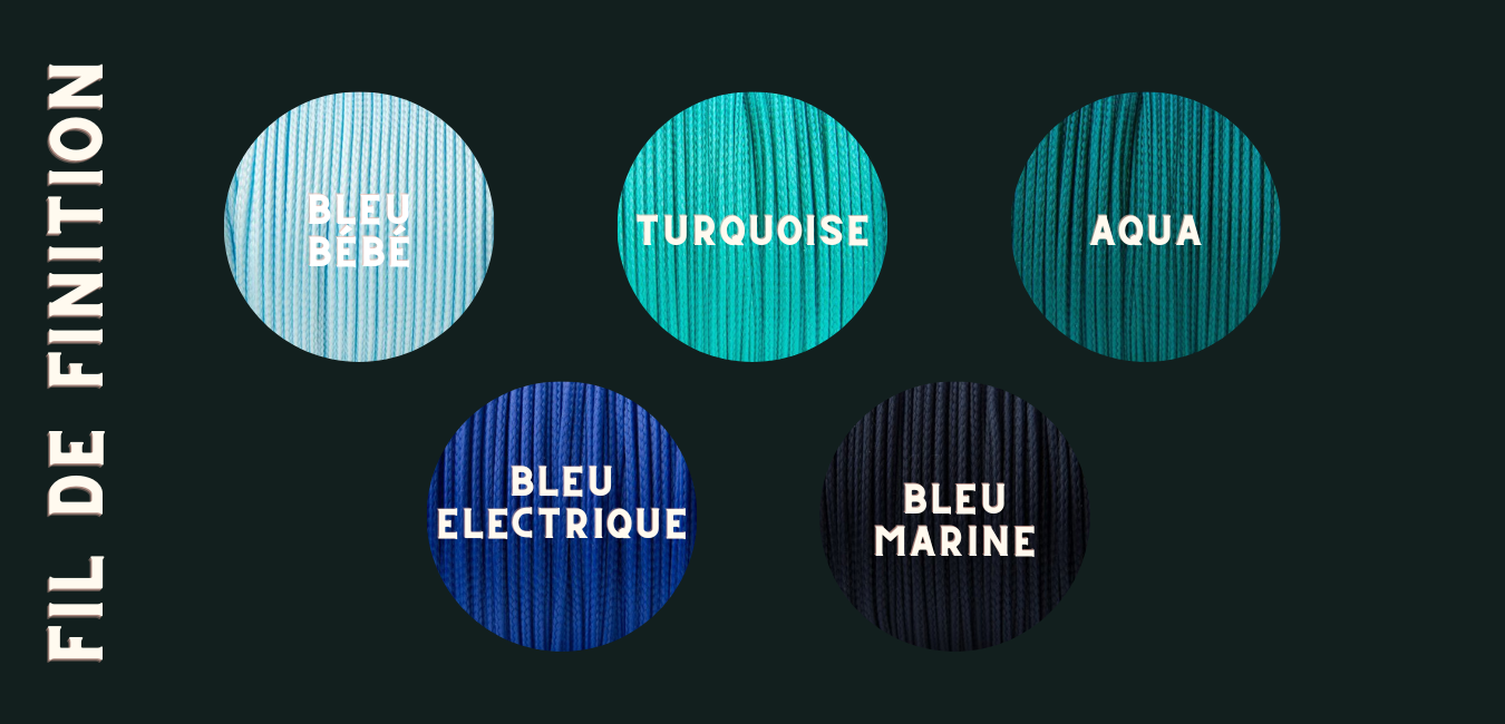 Laisse en corde Turquoise