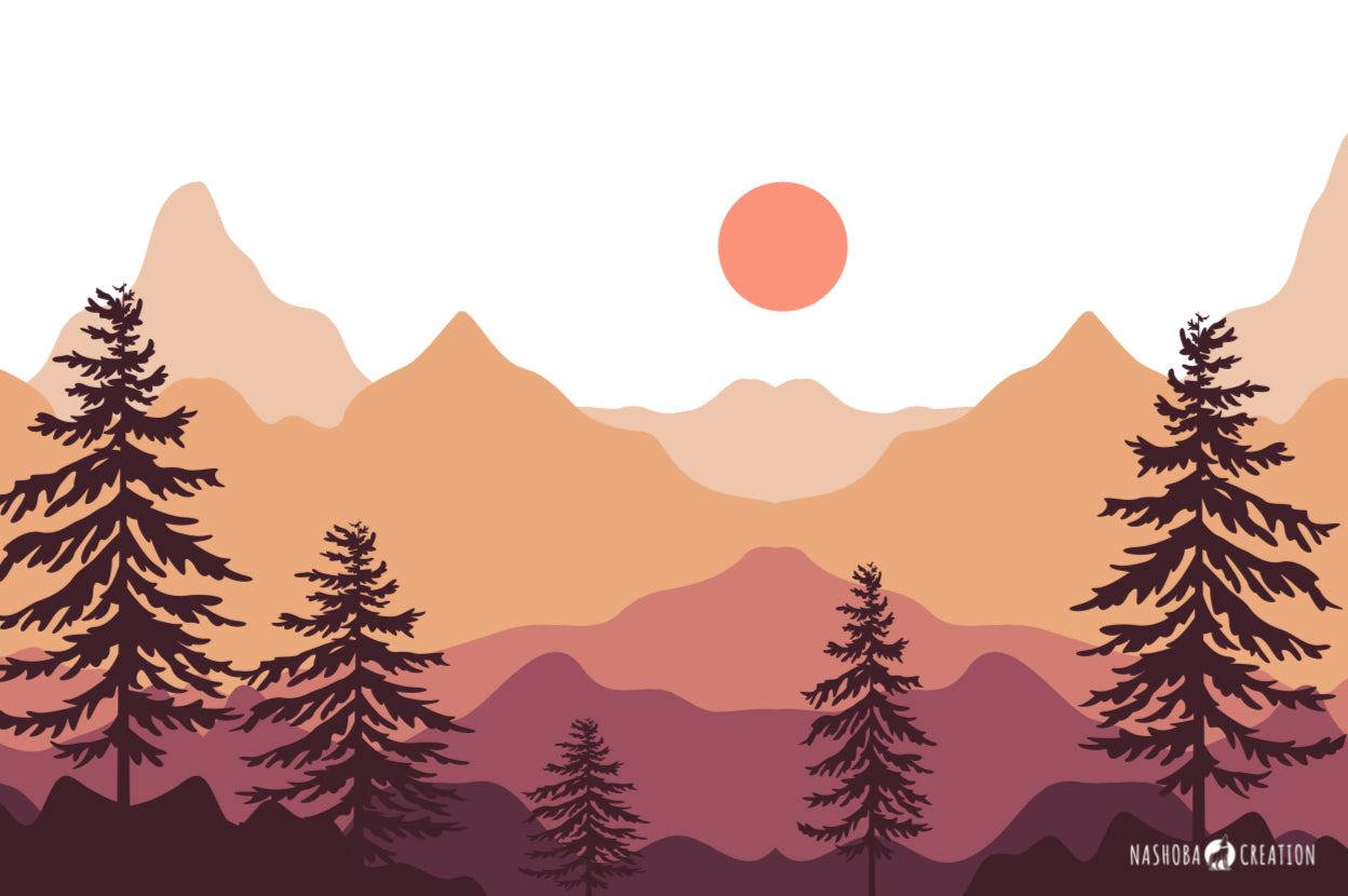 Couverture Outdoor 3en1 - Sunset Pine