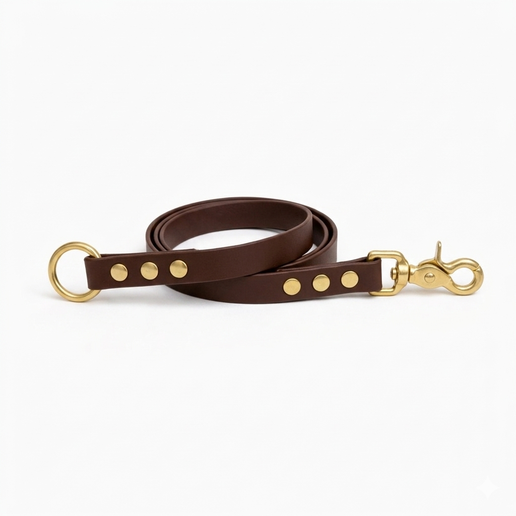 Laisse amovible en biothane® - Marron