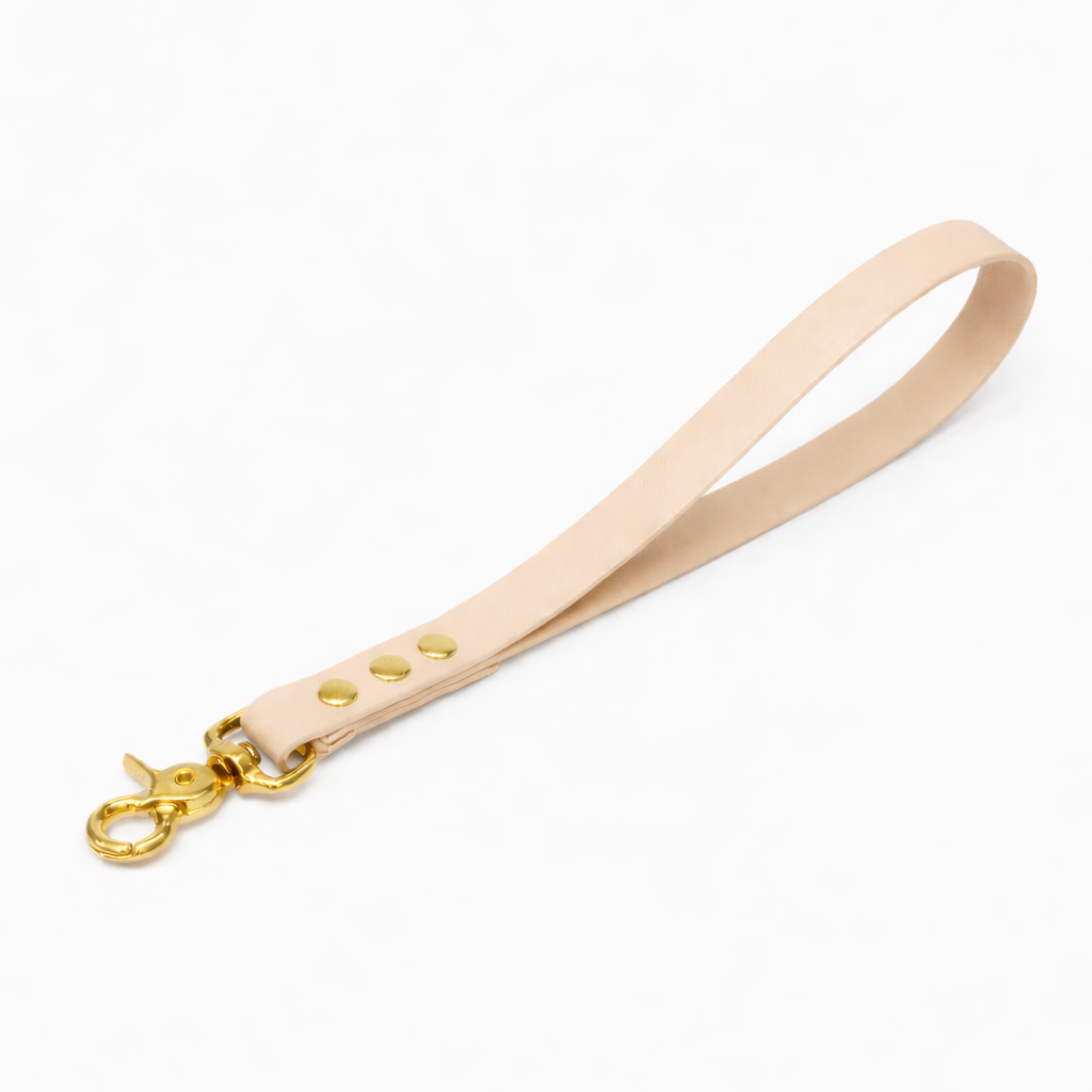 Poignée en biothane® - Beige poudré