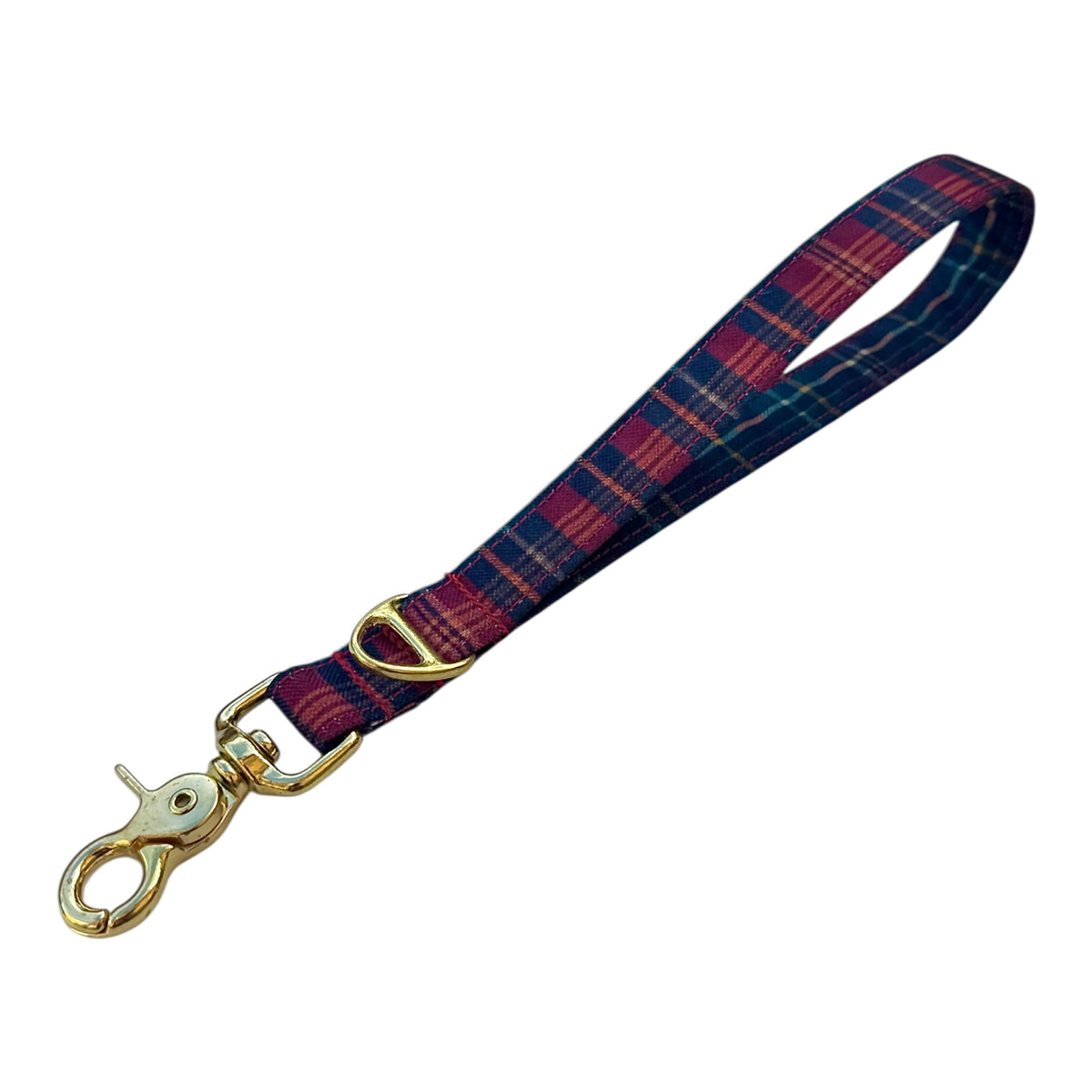 Poignée pour chien - Tartan Rouge