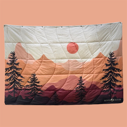 Couverture Outdoor 3en1 - Sunset Pine