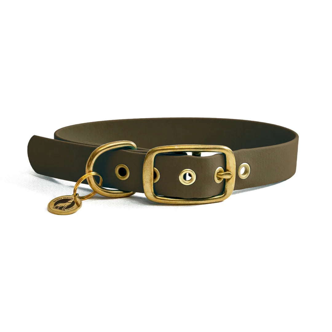Collier en biothane® - Olive