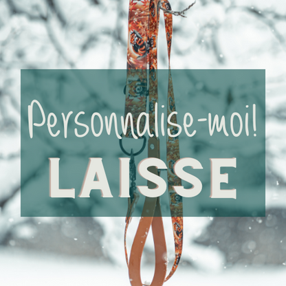 Laisse en sangle imprimée - Personnalisée