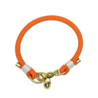 Collier porte-médaille en corde - Orange