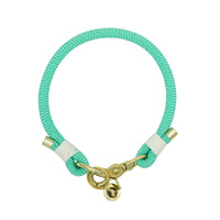 Collier porte-médaille en corde - Menthe