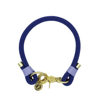 Collier porte-médaille en corde - Violet