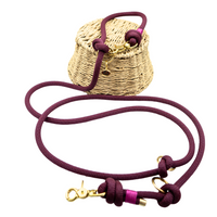 Laisse en corde Aubergine