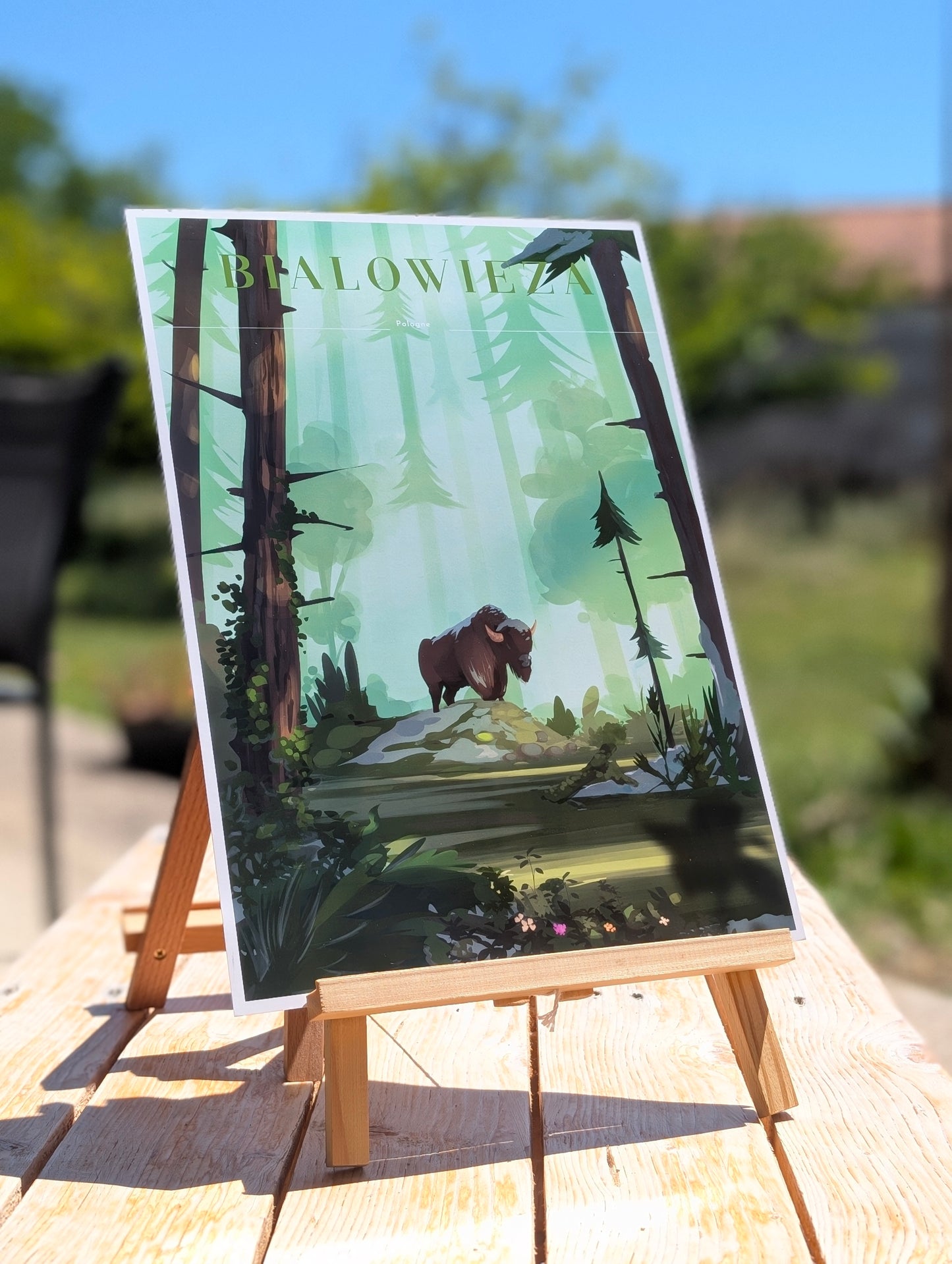 Affiche illustrée - Bialowieza