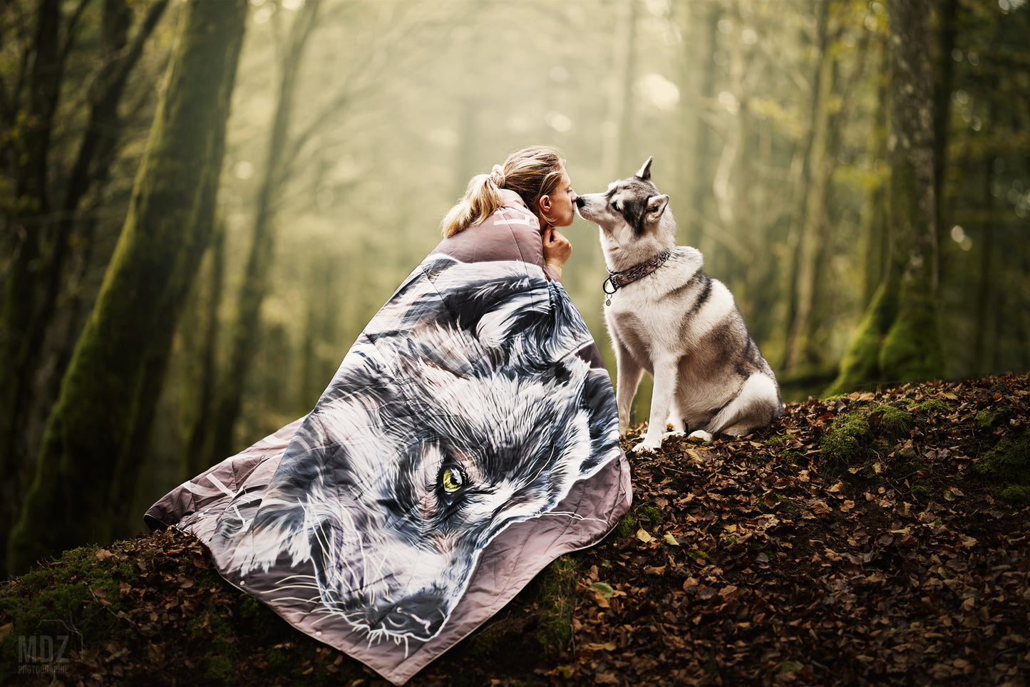 Couverture Outdoor 3en1 - TOTEM LOUP