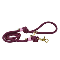 Laisse en corde Aubergine