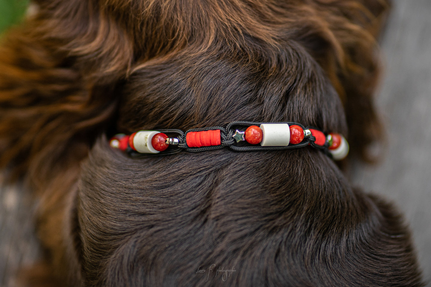 Collier céramique EM - Rouge